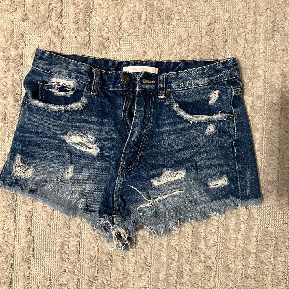 ZARA Medium Wash Shorts